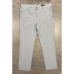 Dunning Mens Golf Pants 40/33.5 Lightweight Gray Stretch Athletic Casual